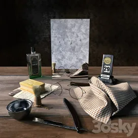 Decorative shaving kit